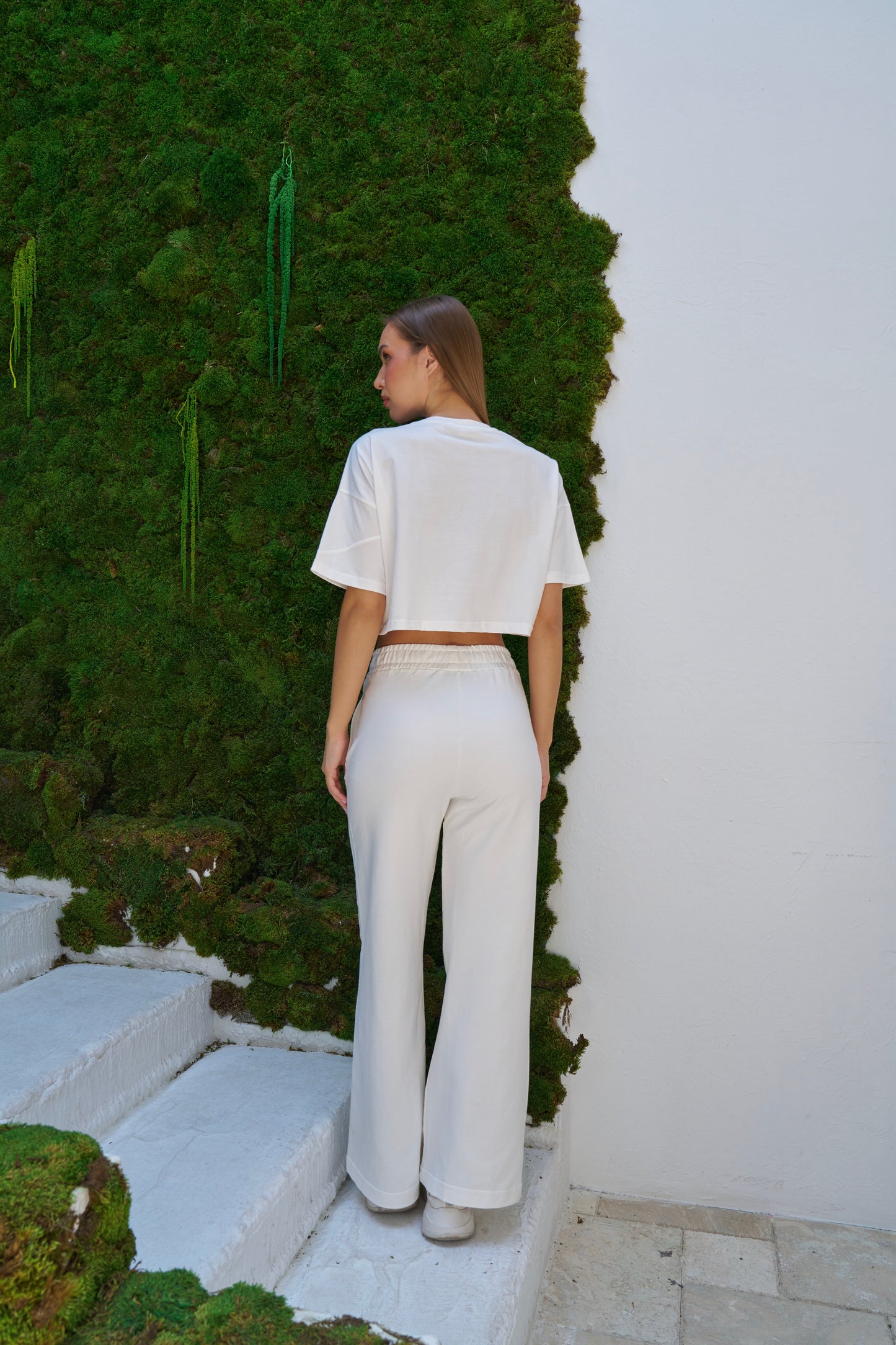 TERESITA TM3 White Joggers