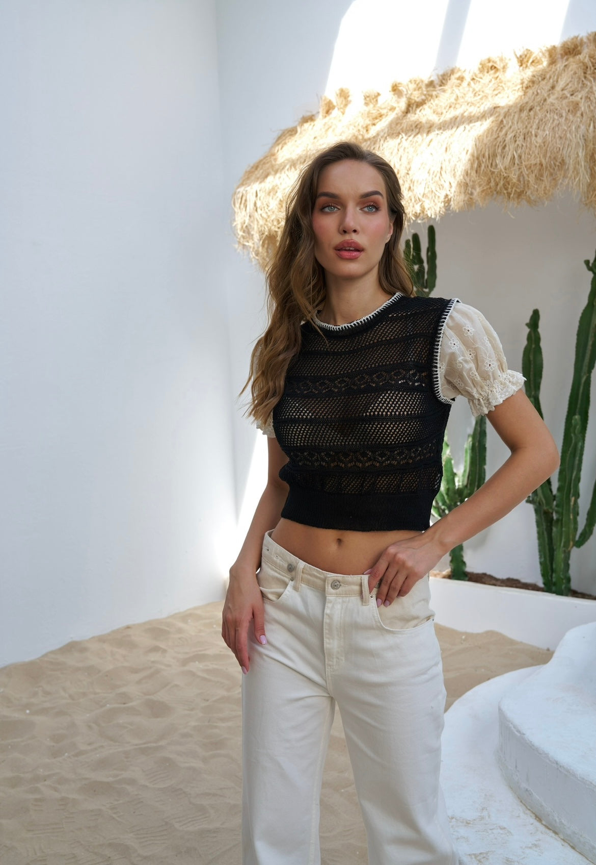 MALMO Fleur Knit T-Shirt