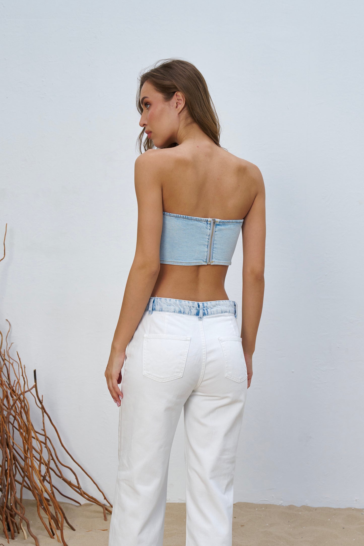 MALMO DENIM CROP TOP 44